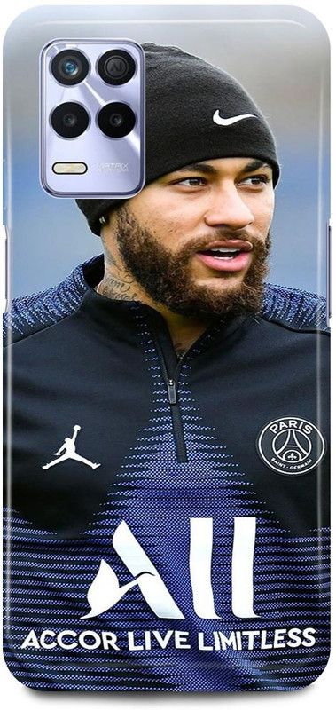 FRONK Back Cover for Realme 8 5G, RMX3241, NEYMAR, JR, BARCELONA,FOOTBALL,JUNIOR,PSG,FRANCE  (Blue, Hard Case, Pack of: 1)