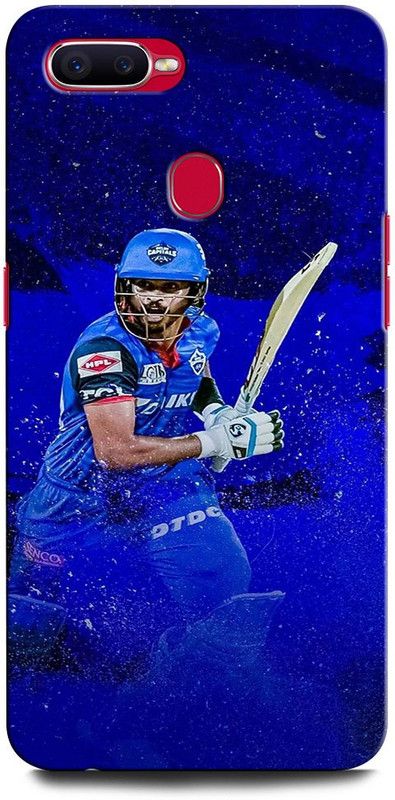 GRAFIQE Back Cover for OPPO F9 Pro CPH1823 SHIKAR DHAWAN, INDIAN CRICKET, BATSMAN, CRICKETER  (Multicolor, Shock Proof, Pack of: 1)
