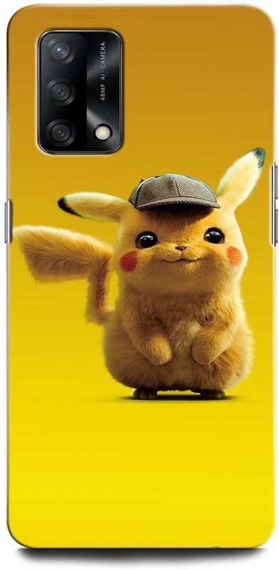 ORBIQE Back Cover for OPPO F19 CPH2219 PIKACHU, POKEMON, GAME, CARTOON, PICACHUDEADPOOL  (Multicolor, Hard Case, Pack of: 1)