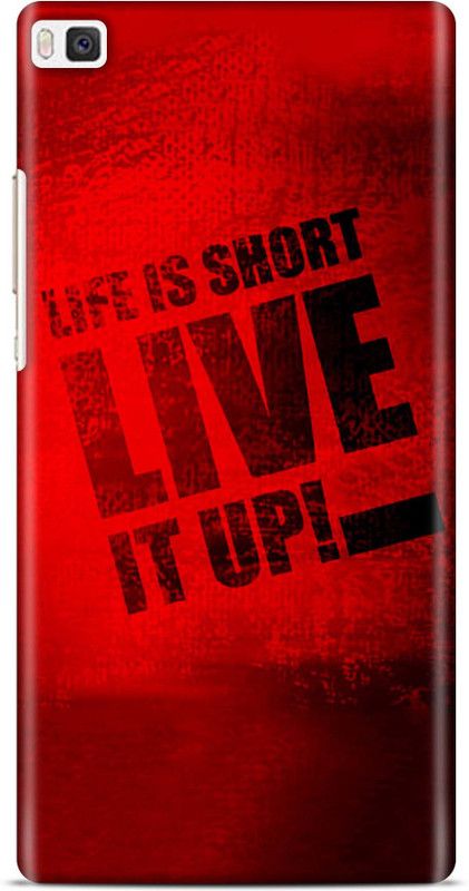 Sankee Back Cover for Huawei P8  (Red, Hard Case)