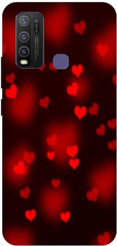 URCHIN Back Cover for Vivo Y30Heart, Love, Cute, Glitters, Love you  (Multicolor, Shock Proof, Pack of: 1)