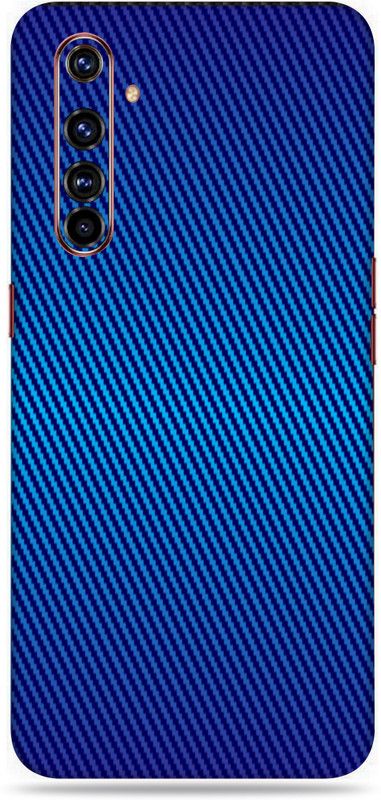 Satisfactory Realme X50 Pro Mobile Skin  (Blue-Carbon Fiber Skin With Matte Finish)