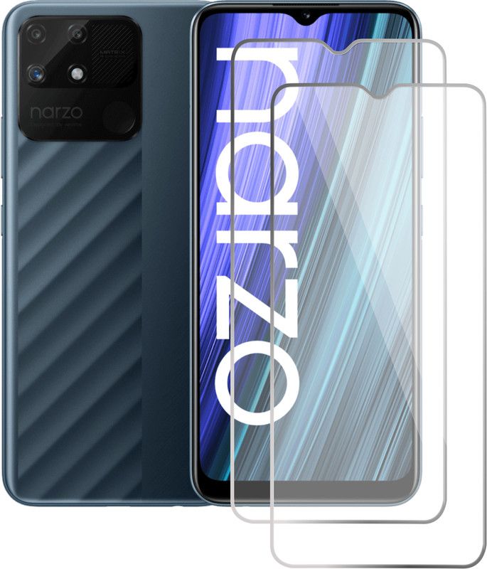 RAINBOW Nano Glass for Realme Narzo 50A  (Pack of 2)