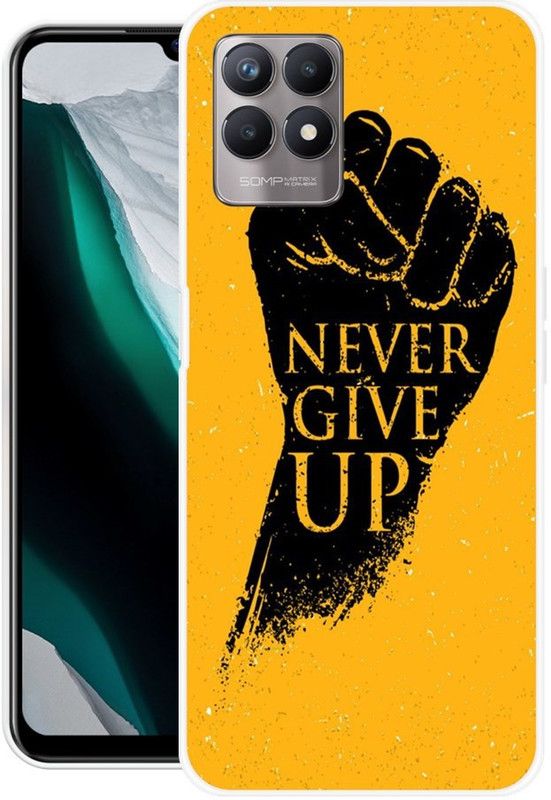 KLC Back Cover for Realme 8i, Realme Narzo 50 4G  (Black, Yellow, Grip Case, Silicon)