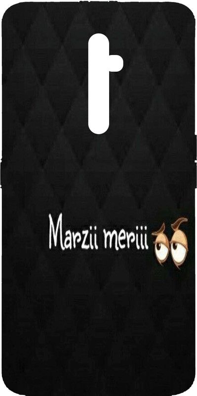 PrintKing Back Cover for OPPO Reno 2z(Quote Cover, Marzi Meri quote, Quote, Designer 0  (Multicolor, Waterproof, Silicon, Pack of: 1)