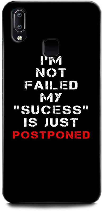 Afterglow Back Cover for Vivo V9 Youth POSTPONED, ATTITUDE, BEST, KARMUGHIL, QUOTE, SAYINGS, BEST, KARMUGHIL  (Multicolor, Shock Proof, Pack of: 1)