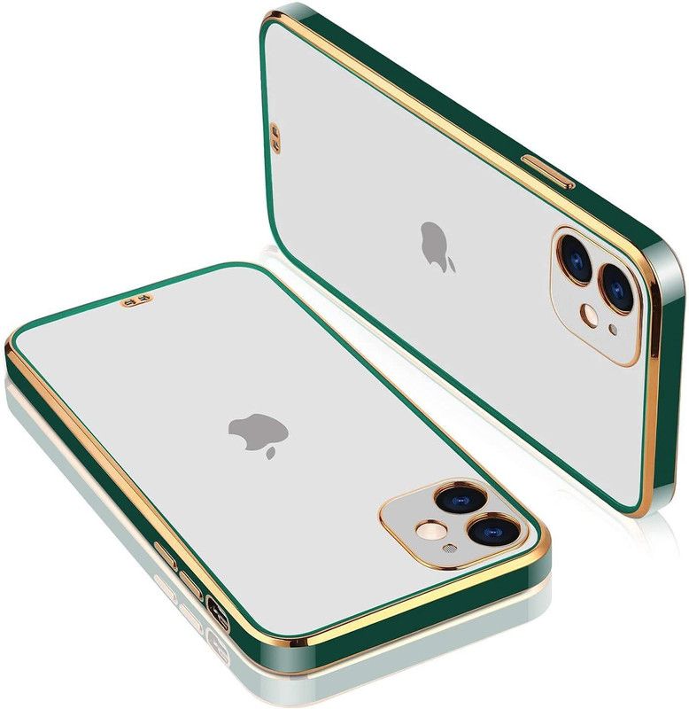 ONCRAVES Back Cover for iphone 12 Mini Luxurious Chrome Case (Green, Flexible)  (Green, Dual Protection, Pack of: 1)