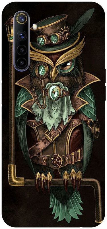 Wall Art Back Cover for Realme 6i OWL, FUNNY OWL, NIGHT WATCH, ABEJ, BEOGRAD, TRIPPY  (Multicolor, Dual Protection, Pack of: 1)