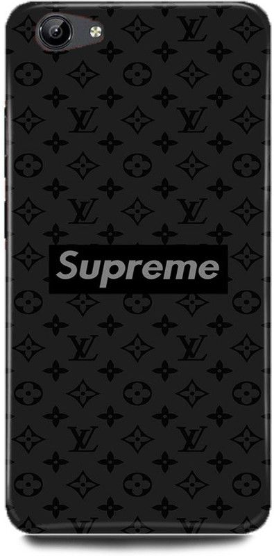 ZIGTOZAG SHOPPE Back Cover for vivo V5 , 1601, BRAND, SUPREME, COOL, ART, DESIGN, FAMOUS  (Black, Hard Case)