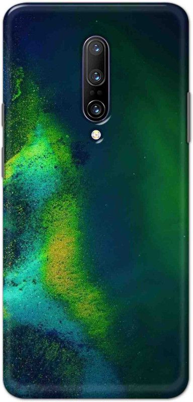 NDCOM Back Cover for OnePlus 7 Pro Green Abstract Printed  (Multicolor, Hard Case, Pack of: 1)