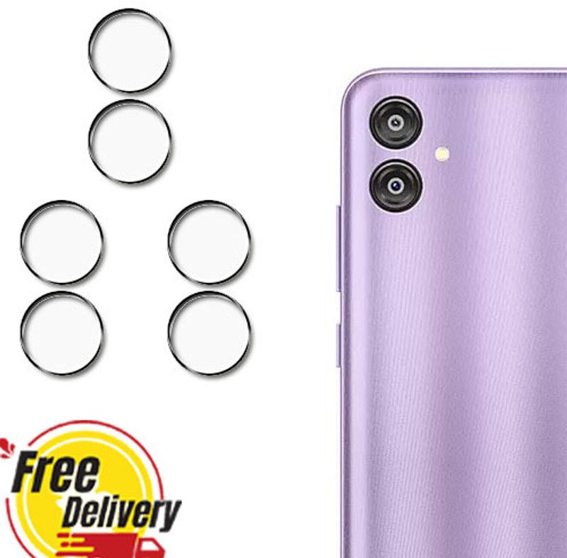 BOREK Back Camera Lens Glass Protector for rrt9-Samsung Galaxy F04  (Pack of: 3)