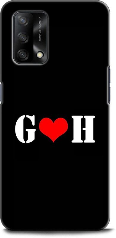 Afterglow Back Cover for Oppo F19 G H, G LOVES H, NAME, LETTER, ALPHABET, GH LOVE, HART  (Multicolor, Shock Proof, Pack of: 1)