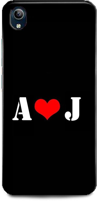 Afterglow Back Cover for Vivo Y91i A J, A LOVES J, NAME, LETTER, ALPHABET, AJ LOVE, HART  (Multicolor, Shock Proof, Pack of: 1)