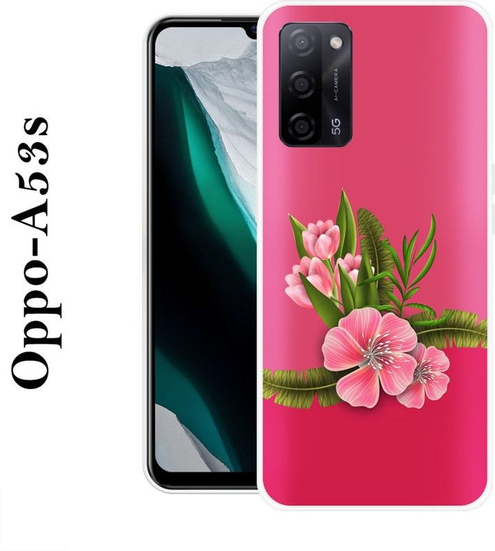 JATLAND Back Cover for Oppo A53s  (Pink, Green, Silicon)
