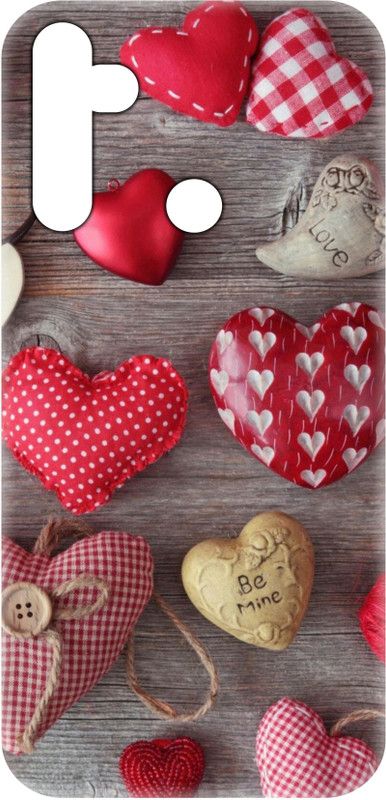 Smutty Back Cover for Realme Narzo 10, RMX2040 - Hearts Print  (Multicolor, Hard Case, Pack of: 1)