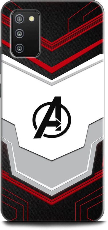 Afterglow Back Cover for SAMSUNG Galaxy F02s AVENGERS LOGO, AVENGERS, MARVEL, AVENGER, COMIC  (Multicolor, Shock Proof, Pack of: 1)