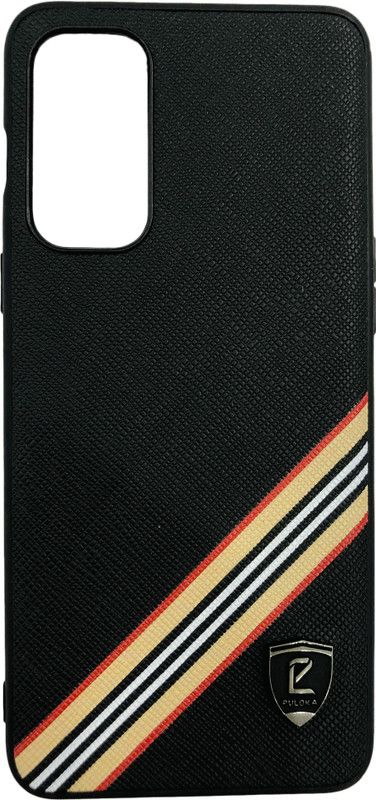 RKGS Back Cover for ONE PLUS NORD 2, BLACK COLOR LEATHER BACK COVER  (Black, Grip Case, Pack of: 1)