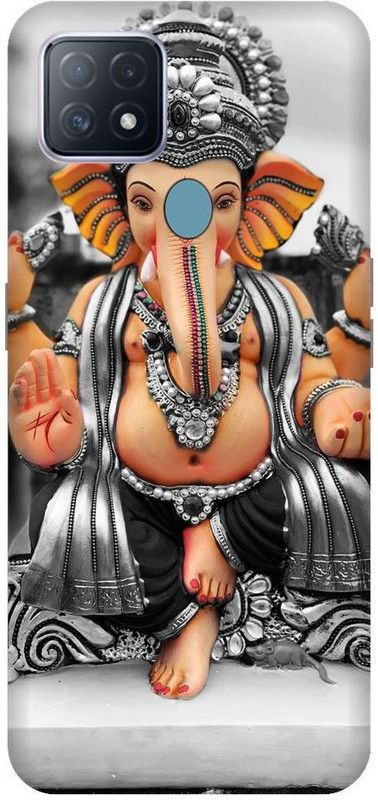 URCHIN Back Cover for Oppo A15S ganesh ji, Lord ganesh, God, Ganpati, ganpati bappa morya, Bhagwan, Cute  (Multicolor, Shock Proof, Pack of: 1)
