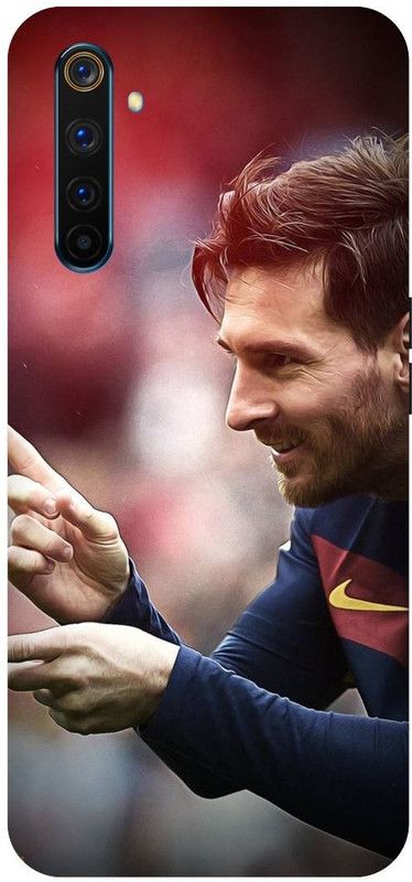 Zaplab Back Cover for Realme 6i, RMX2002 Lionel Messi Printed Back cover  (Multicolor, Waterproof, Pack of: 1)