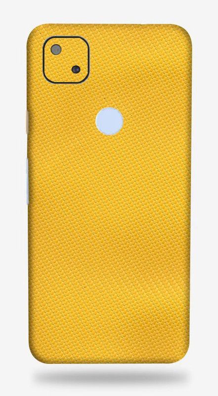 OggyBaba google pixel 4a, google pixel4a Mobile Skin  (3D Lemon Yellow Carbon Fibre)