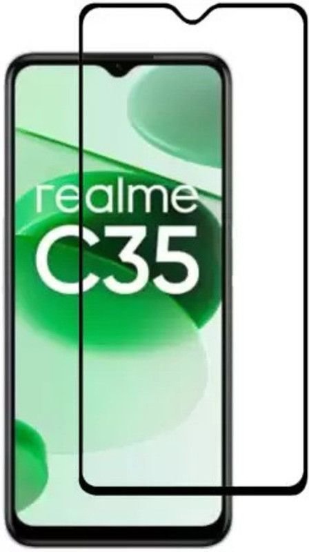 RVTCC Edge To Edge Tempered Glass for Realme C35  (Pack of 1)