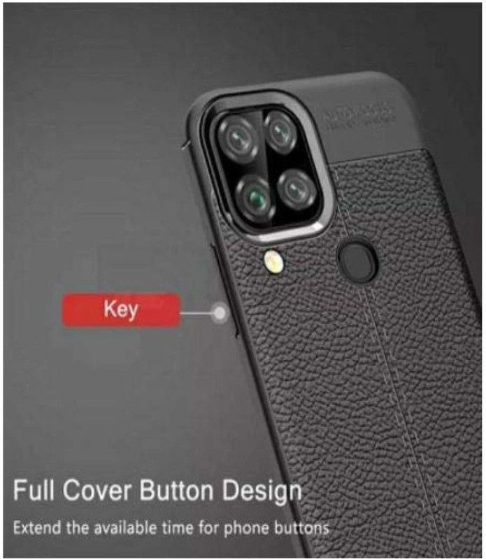 CDG Fashion Trendz Back Cover for RealmeC12  (Black, Pack of: 1)
