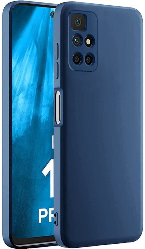 YOCOLOURS Back Cover for REDMI 10 Prime  (Blue, Camera Bump Protector, Silicon, Pack of: 1)