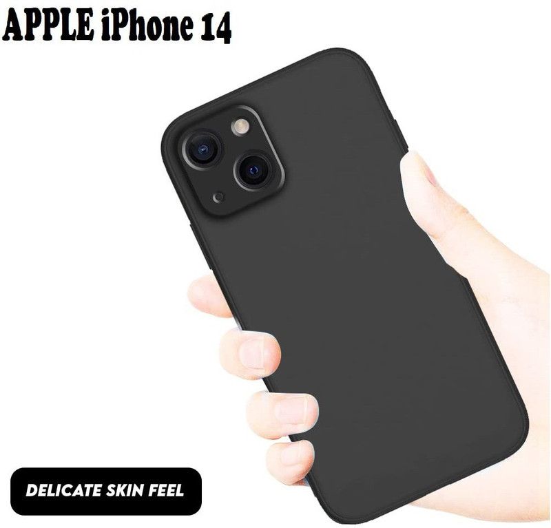 welldesign Back Cover for APPLE iPhone 14  (Black, Pack of: 1)