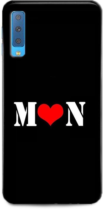 Afterglow Back Cover for SAMSUNG Galaxy A7 M N, M LOVES N, NAME, LETTER, ALPHABET, MN LOVE, HART  (Multicolor, Shock Proof, Pack of: 1)