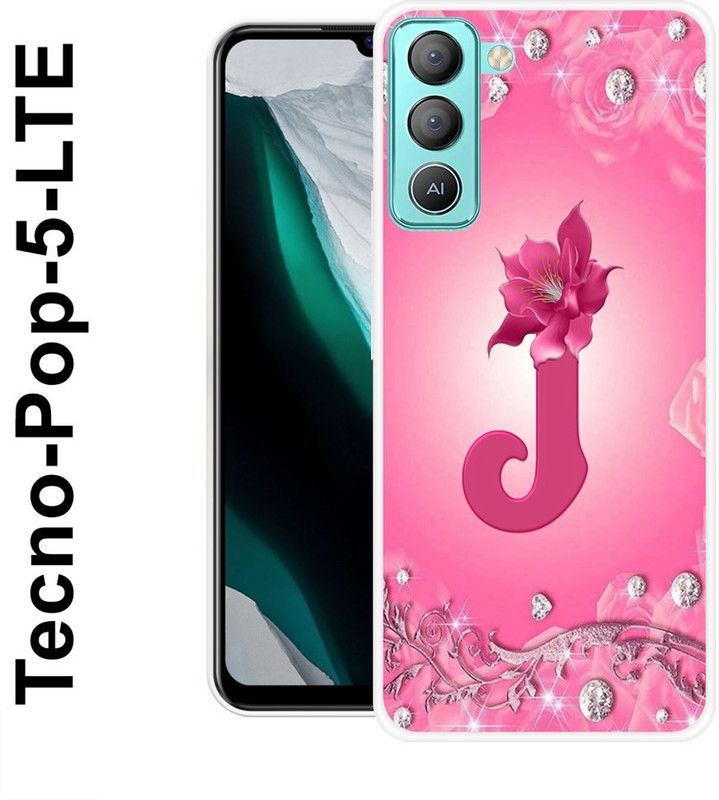 KLC Back Cover for Tecno 5 LTE  (Pink, Silver, Silicon)