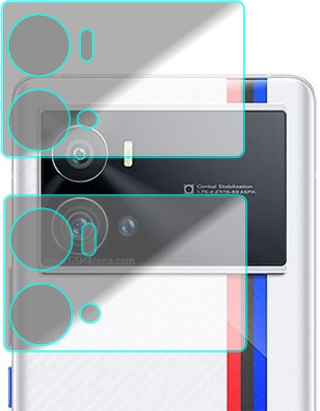 Transparent Back Camera Lens Glass Protector for Eii Vivo iQoo9 Pro  (Pack of: 2)