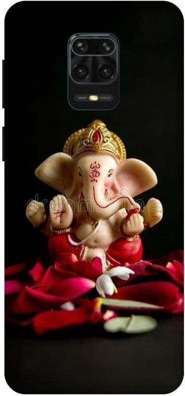 3D U PRINT Back Cover for Redmi Note 9 Pro,M2003J6A1I Ganesh Ji,Gabpati,bapa  (Multicolor, Waterproof, Pack of: 1)
