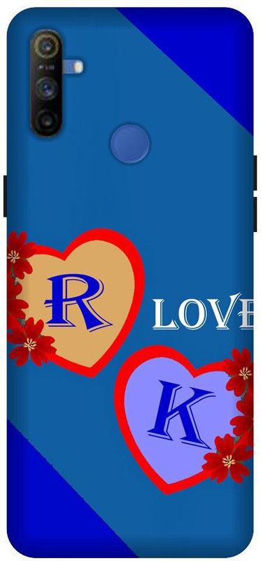 SSMORYA Back Cover for Realme Narzo 10A, RK Letter, Love Printed Back cover  (Multicolor, Hard Case, Pack of: 1)