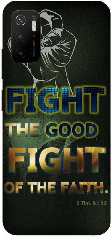 UMPRINT Back Cover for Poco M3 Pro 5G/MZB0952IN Fight Fighter Printed Back Cover  (Multicolor, Hard Case, Pack of: 1)