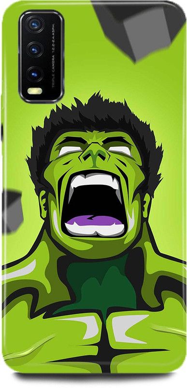 DIKRO Back Cover for Vivo Y20/V2029,HULK, ANGRY, HULK, SUPERHERO,GREEN  (Multicolor, Hard Case, Pack of: 1)