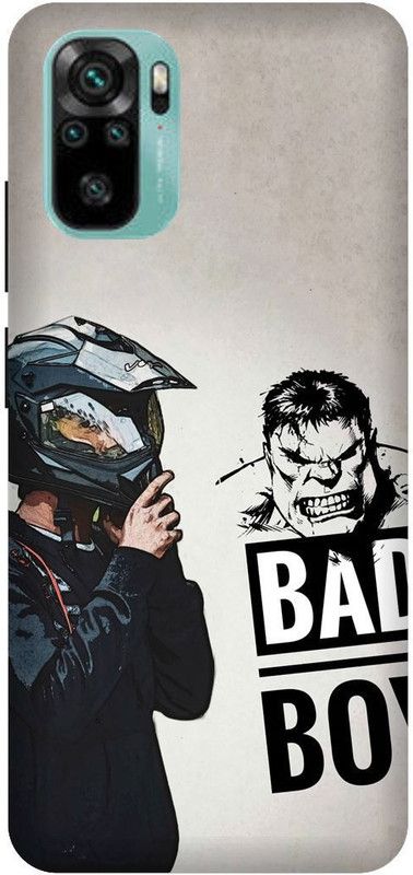 UMPRINT Back Cover for Redmi Note10/M2101K7AI Bad Boy Funny Text Printed Back Cover  (Multicolor, Hard Case)