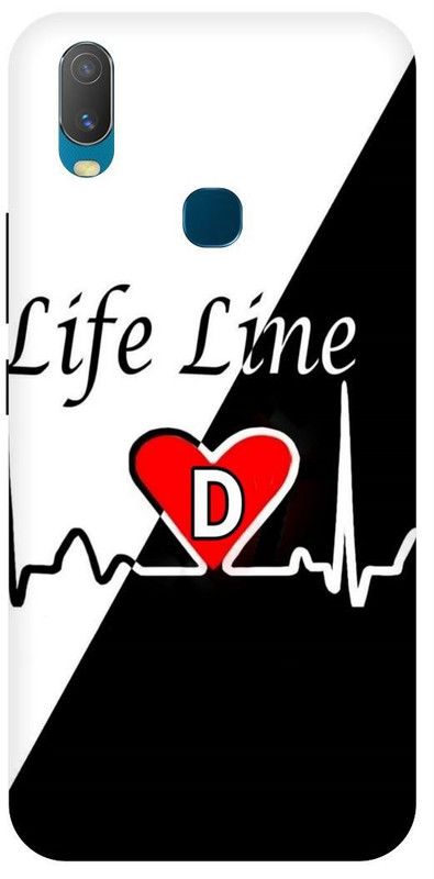 THE NARAYANA COLLECTIONS Back Cover for VIVO Y15-1901-D,NAME,LOVE,LIFE,LINE  (Multicolor, Hard Case, Pack of: 1)