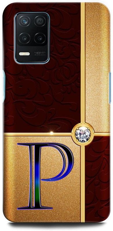 INTELLIZE Back Cover for Realme 8 5G 3241 P, P LETTER, P DESIGN, P ALPHABET, P NAME  (Multicolor, Hard Case)