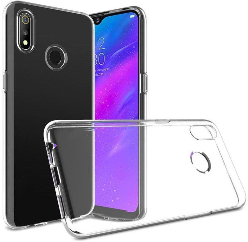 Caseline Back Cover for Realme 3, Realme 3i  (Transparent, Grip Case, Silicon, Pack of: 1)