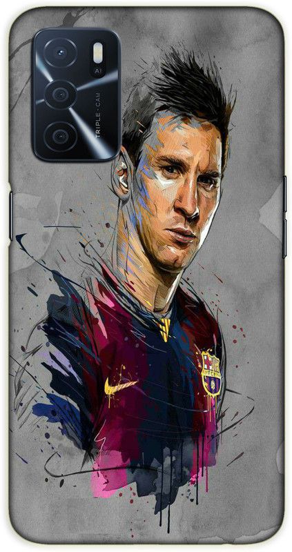 iprinto Back Cover for Oppo A53s 5G, Oppo A16 Messi Back Cover  (Grey, Hard Case, Pack of: 1)