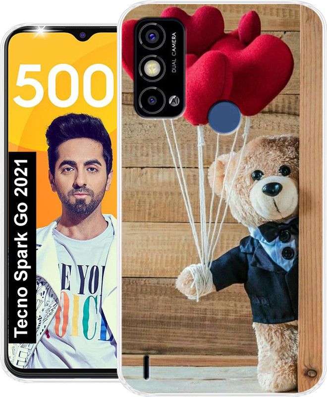 Coolcase Back Cover for Tecno Spark Go 2021 Back Cover  (Multicolor, Grip Case, Silicon)