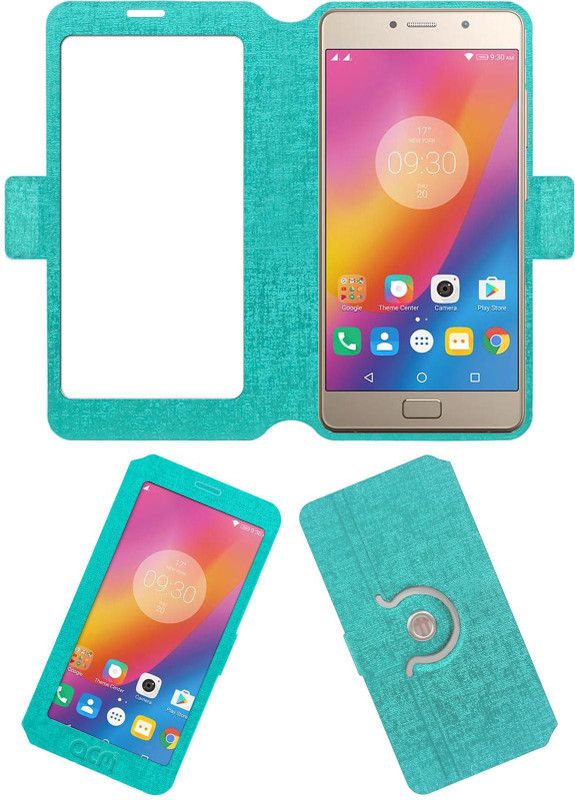 ACM Flip Cover for Lenovo P2  (Blue, Cases with Holder, Pack of: 1)