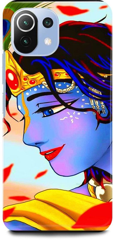 JUGGA Back Cover for Xiaomi 11Lite NE, KRISHAN, KRISHNA, ART, KANHAIYA  (Blue, Hard Case, Pack of: 1)
