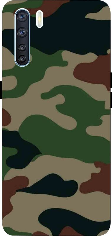 LIKELOOK Back Cover for Oppo F15, ( Indian Army )  (Multicolor, Shock Proof, Pack of: 1)