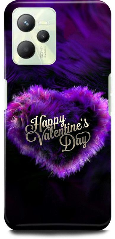 play fast Back Cover for Realme C35, RMX3511 HAPPY, VALENTINE, DAY, LOVE, COUPLE, GIRL, BOY  (Purple, Hard Case, Pack of: 1)