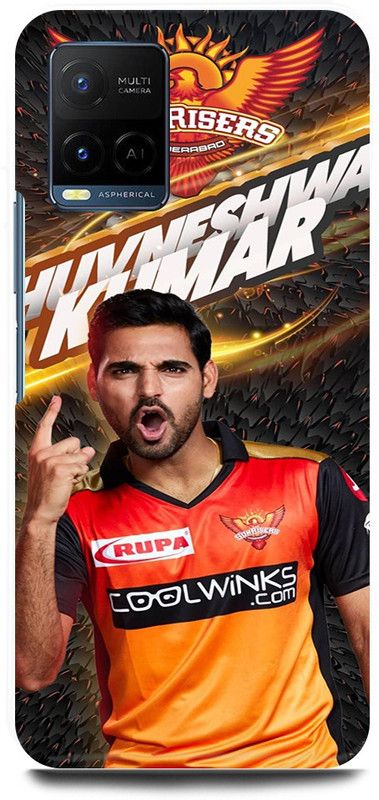 play fast Back Cover for Vivo Y33s, V2109 BHUVNESHWAR, KUMAR, INDIAN, PLAYER  (Orange, Hard Case, Pack of: 1)