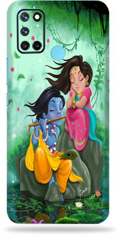 Mclaxa Realme 7i, real me 7i Mobile Skin  (Realme 7i Radha Sang Kanha Sticker With High matte finish)