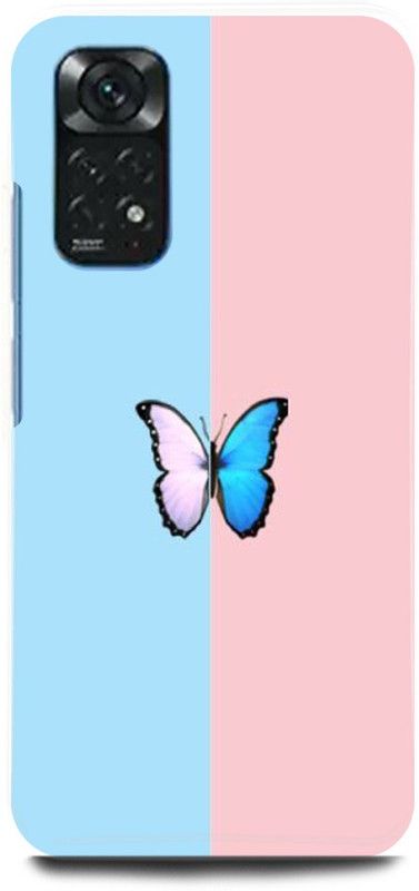 play fast Back Cover for Redmi Note 11S BLUE, BUTTERFLY, COLORFUL  (Multicolor, Hard Case, Pack of: 1)
