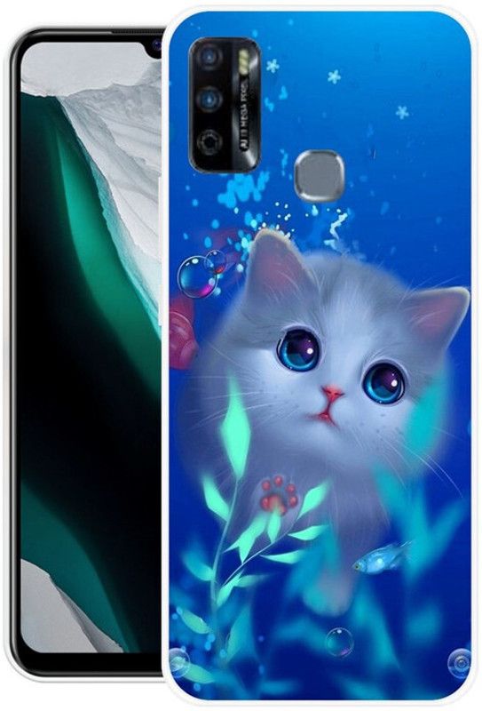 AJM Back Cover for INFINIX-SMART-4-PLUS  (Multicolor, Flexible, Silicon, Pack of: 1)