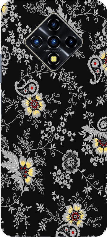 MStyle Back Cover for Infinix Zero 8i  (Black, White, Dual Protection, Silicon, Pack of: 1)